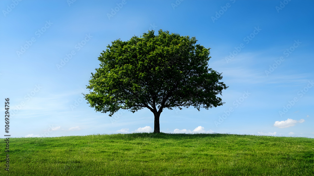 Company plants trees to offset carbon footprint, promoting environmental efforts . illustration Company plants trees to offset carbon footprint, promoting environmental efforts . illustration