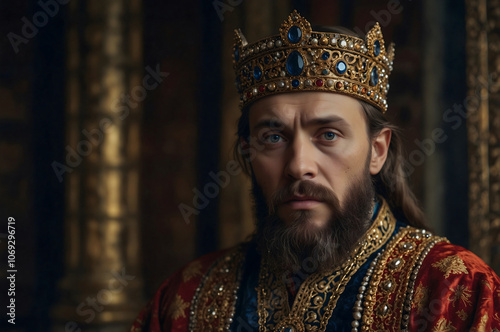 King Herod is in his palace. Bible stories.