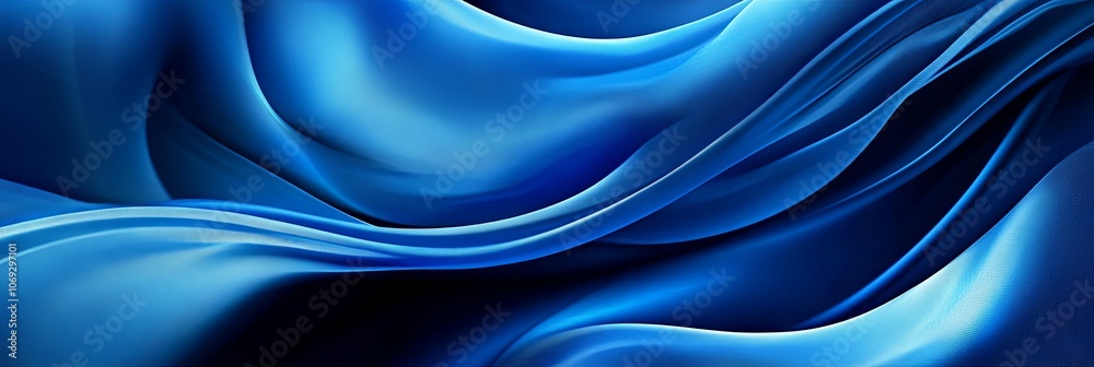Obraz premium Abstract Blue Fabric Texture Background - Minimalist Design