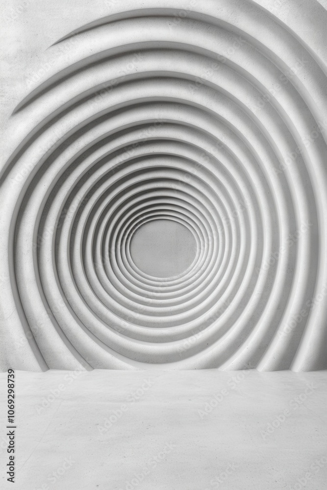 Obraz premium Repeating geometric shapes create an abstract optical illusion
