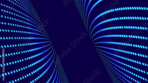 A seamless 30-second loop animation of blue dot waves moving in opposite directions, rendered in stunning 4K resolution (3840x2160) at 30 fps.