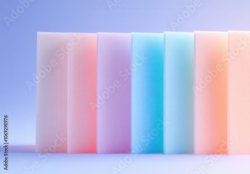 Colorful abstract background with pastel gradient blocks photo