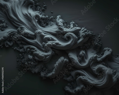 milk dissolves in black water