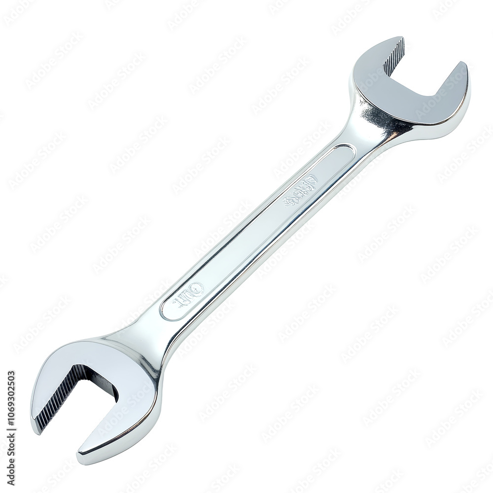 Shiny Metal Wrench Isolated on Transparent Background Shiny Metal Wrench Isolated on Transparent Background