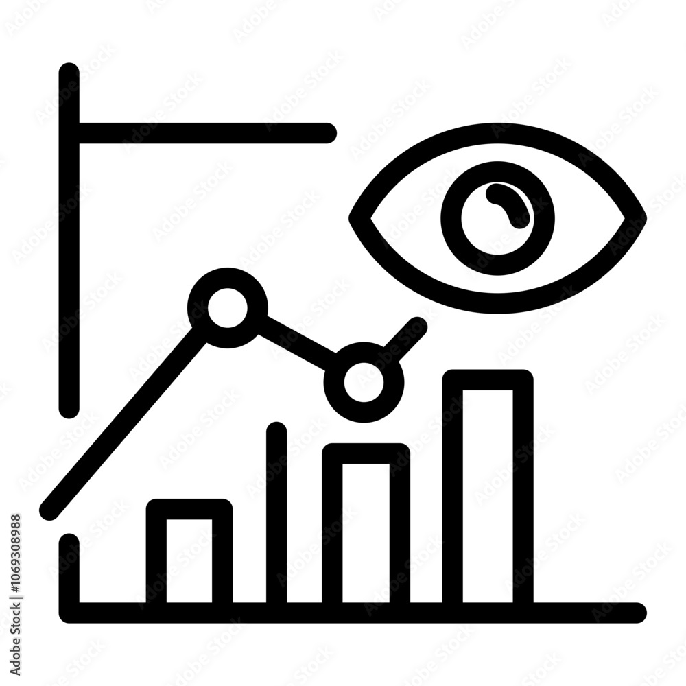 Predictive Analytics vector icon style Predictive Analytics vector icon style