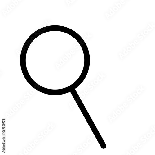 magnifying glass isolated on white