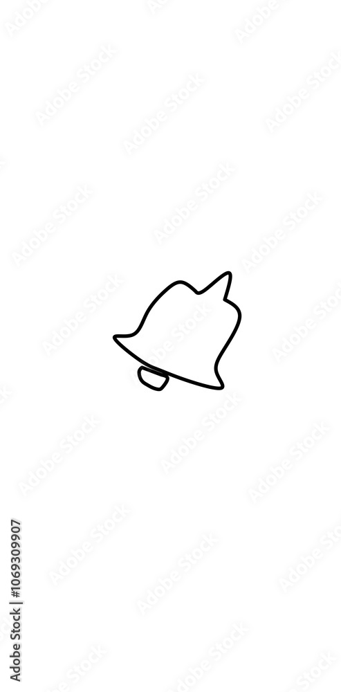 hand drawn illustration of bell hand drawn illustration of bell