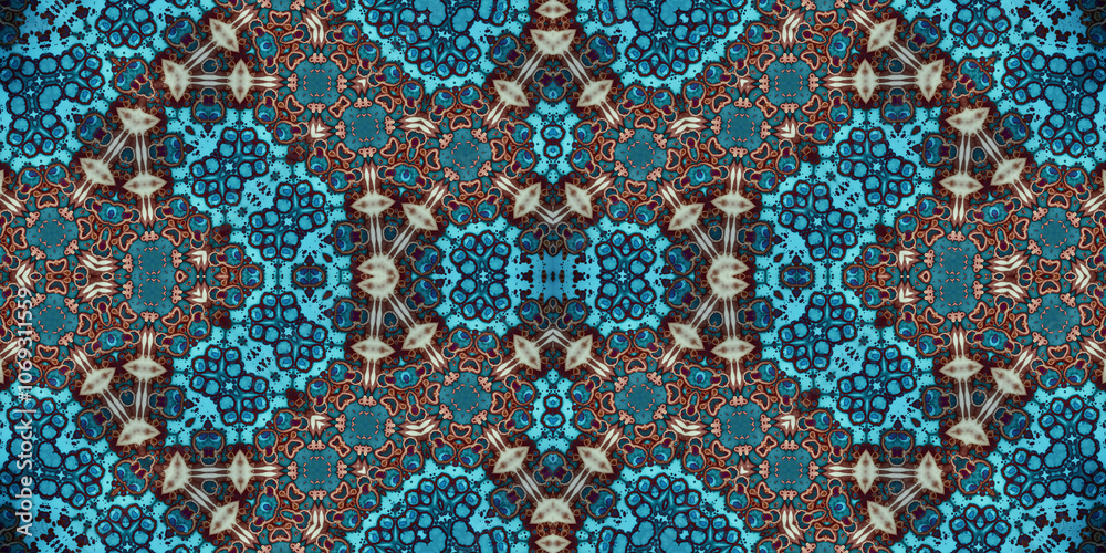 Seamless abstract pattern. The texture of the pattern is symmetrical. Endless pattern Seamless abstract pattern. The texture of the pattern is symmetrical. Endless pattern