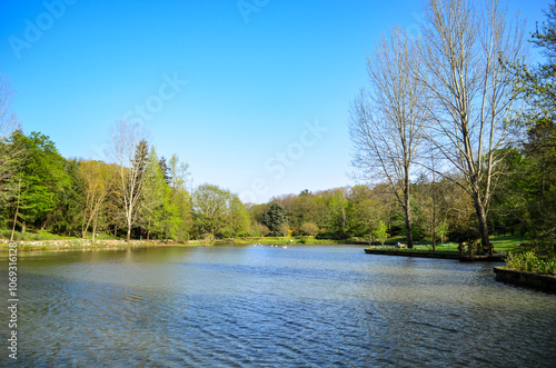 lake in the Ataturk arboretum at sariyer, istanbul photo