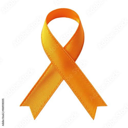 Orange ribbon for awareness and support
