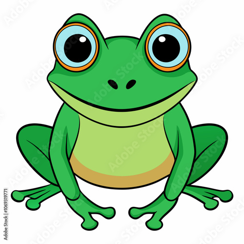 green frog cartoon