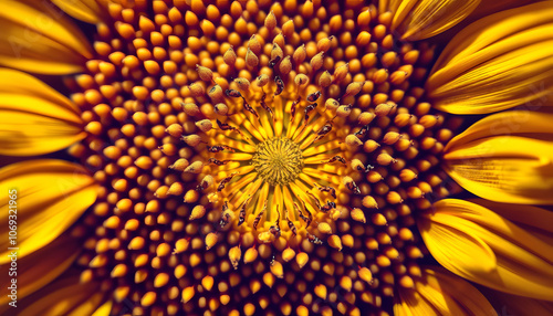 Microscopic image of sunflower stem (cross-section) isolated with white highlights, png photo