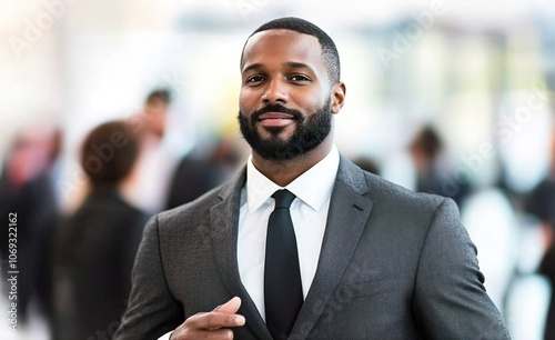 Confident Businessman in a Tailored Suit