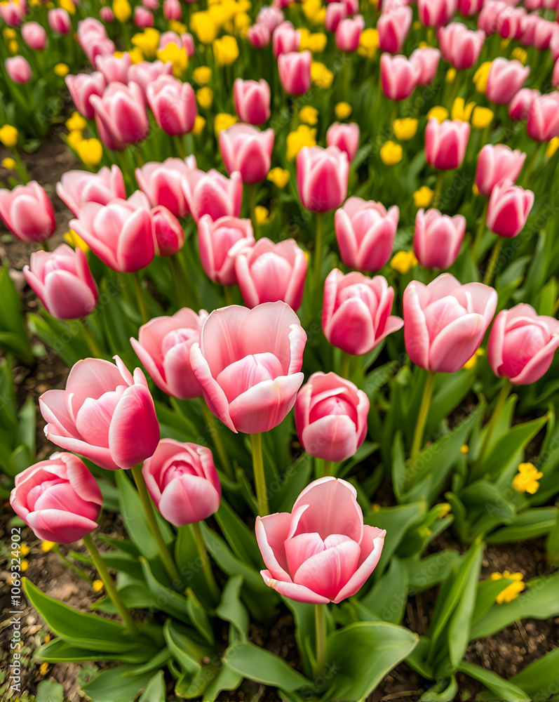Fototapeta premium field of tulips