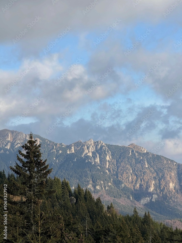 Fototapeta premium clouds over the mountains
