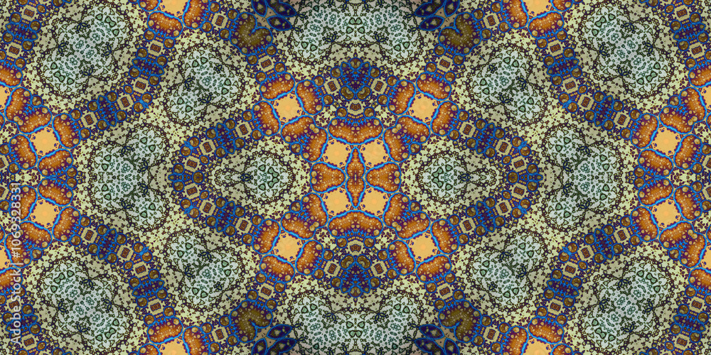 Seamless abstract pattern. The texture of the pattern is symmetrical. Endless pattern Seamless abstract pattern. The texture of the pattern is symmetrical. Endless pattern