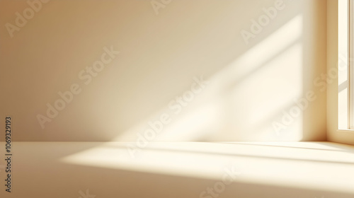 Light Tan Blur Background: Minimalist blurred background in light tan, perfect for product displays. 