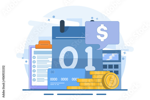 payroll concept, payroll, accounting, payroll, schedule, wallet, financial administration. calculating and filling pay slips and payroll reports. business accounting, organization and audit.