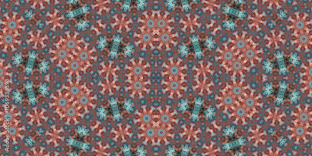 Seamless abstract pattern. The texture of the pattern is symmetrical. Endless pattern Seamless abstract pattern. The texture of the pattern is symmetrical. Endless pattern