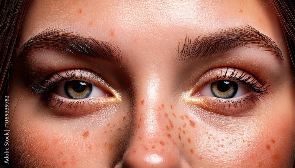 hawing dense freckles on a woman's face texture hawing dense freckles on a woman's face texture