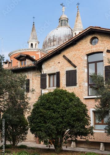 architectural detail in Venice, Italy 