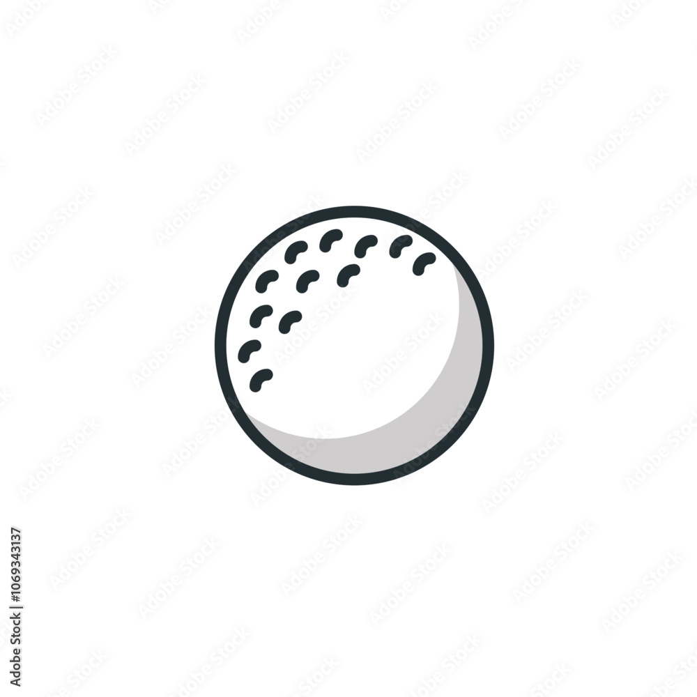 Golf ball icon flat vector design Golf ball icon flat vector design