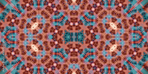 Seamless abstract pattern. The texture of the pattern is symmetrical. Endless pattern