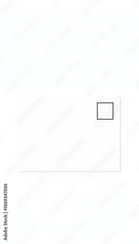 Postcard Blank Mockup isolated with white highlights, png Postcard Blank Mockup isolated with white highlights, png