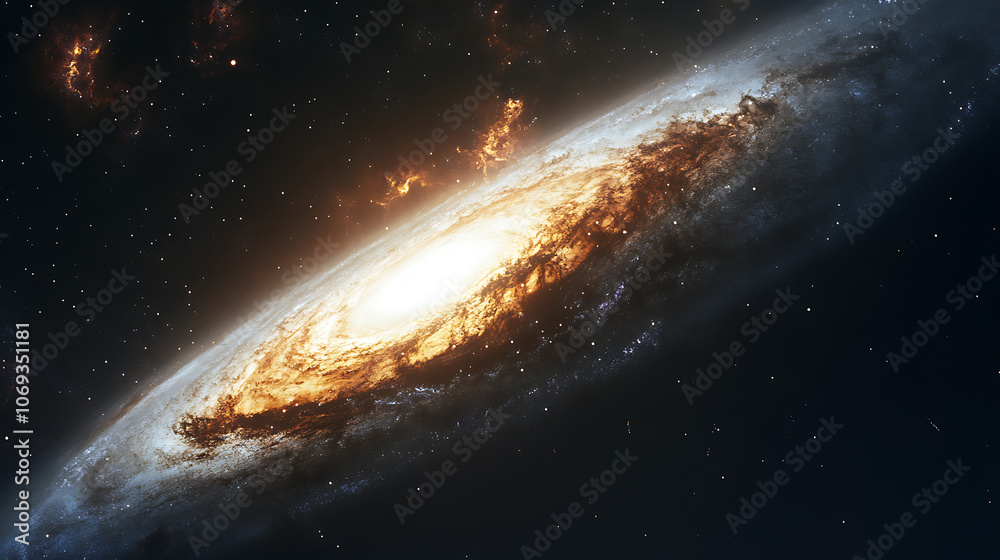 Fototapeta premium background cosmic massive galaxy