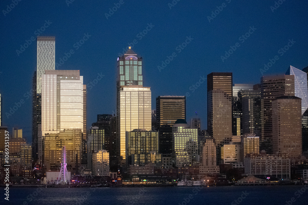 Obraz premium Seattle Skyline, November 6