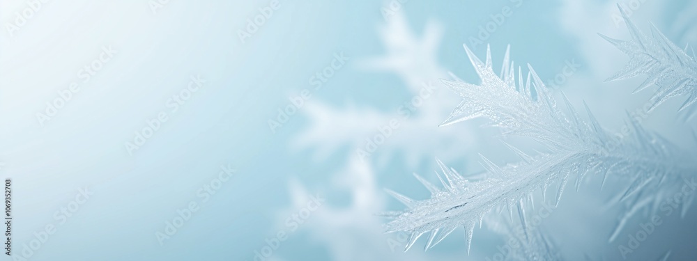 Abstract delicate frost patterns on an icy window, capturing the intricate and beautiful textures in shades of blue, New Year background, winter cold and holidays concept Abstract delicate frost patterns on an icy window, capturing the intricate and beautiful textures in shades of blue, New Year background, winter cold and holidays concept