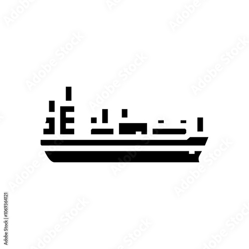 liquefied petroleum gas carrier glyph icon vector. liquefied petroleum gas carrier sign. isolated symbol illustration
