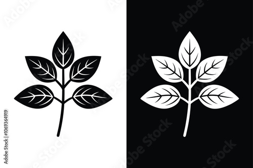 Oregano vegetable icon  on White Background Vector Art Illustration on white background.	