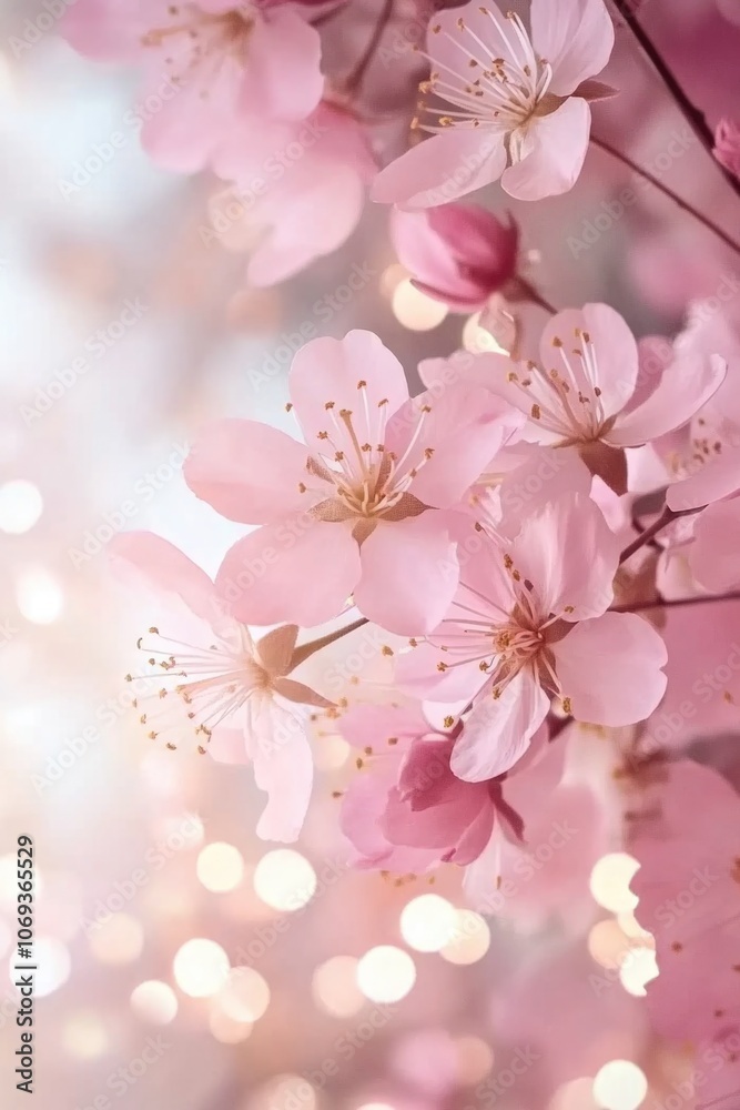 A close-up view of a bunch of bright pink flowers