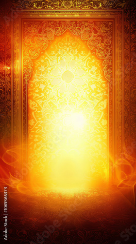 Wallpaper Mural Radiant Golden Diwali Vertical Background with Ornate Mandala Design for Festive Celebrations Torontodigital.ca