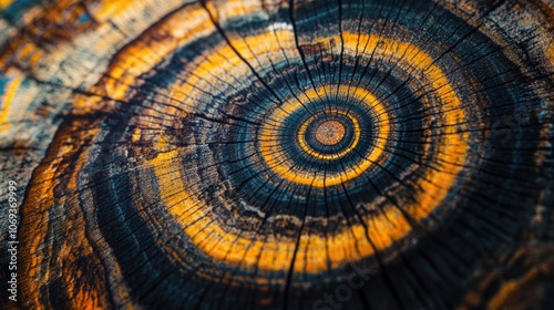 A close-up shot of a tree trunk, featuring its texture and grain