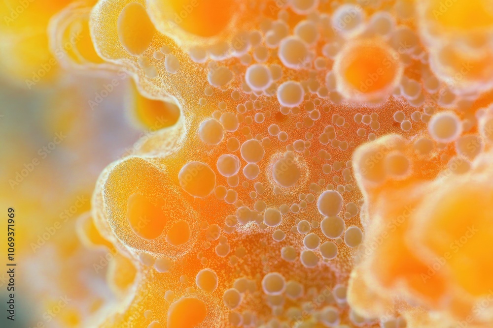 A close-up view of a bunch of colorful bubbles