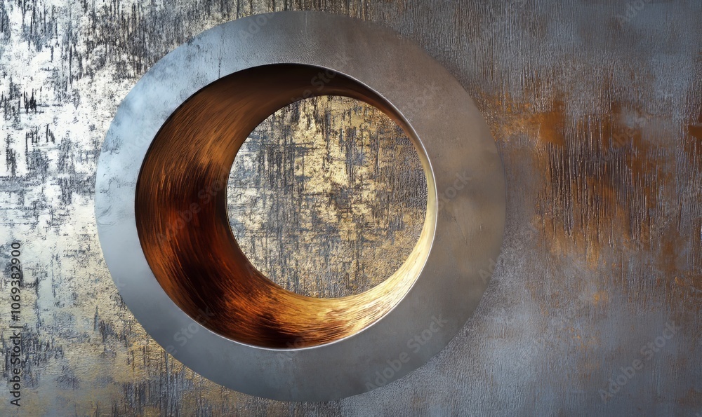 Abstract Metallic Disc Abstract Metallic Disc