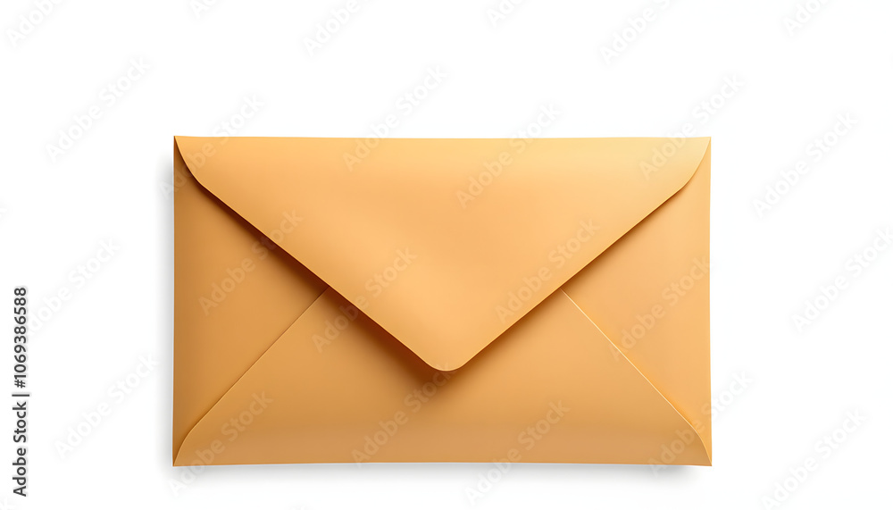 Brown shiny envelope packaging mockup isolated with white highlights, png Brown shiny envelope packaging mockup isolated with white highlights, png