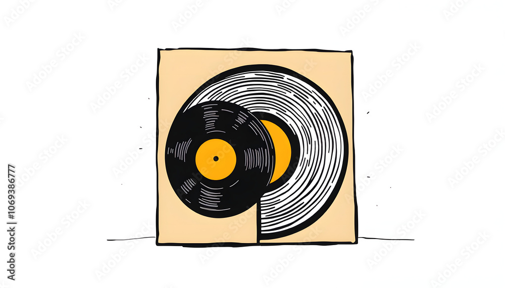 12-inch vinyl LP record in cardboard cover on white background isolated with white highlights, png 12-inch vinyl LP record in cardboard cover on white background isolated with white highlights, png