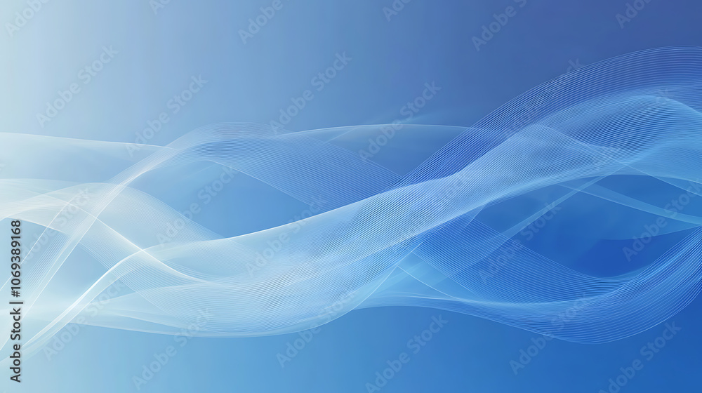 Fototapeta premium a blue and blue background with light lines