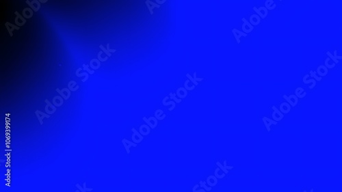 Solid blue gradient background with slight darkness at top left