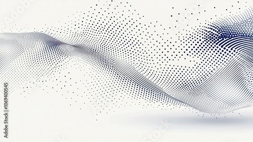 Abstract Grey and White Background with Dotted Pattern