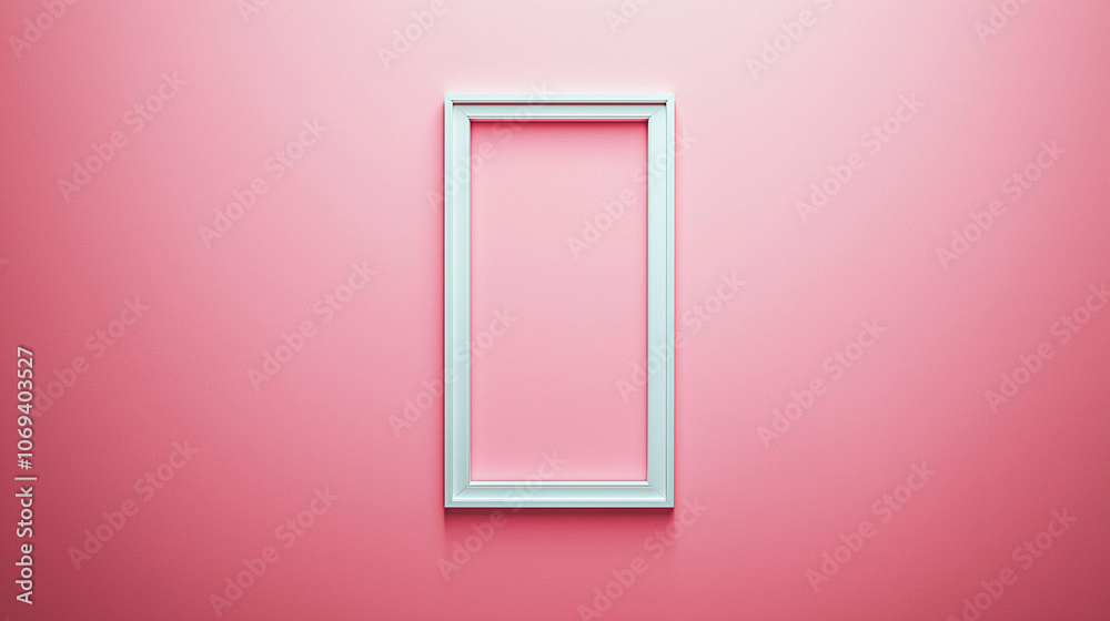 Minimalistic Hanging Photo Frame with Clean Design on a Solid Wall, Emphasizing Structure and Ready for Display, Creating a Refined, Modern Look with Balanced Lighting Minimalistic Hanging Photo Frame with Clean Design on a Solid Wall, Emphasizing Structure and Ready for Display, Creating a Refined, Modern Look with Balanced Lighting