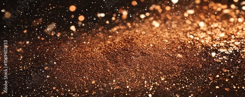 Explosion de poudre métallique cuivre et bronze pour un style luxueux et antique..