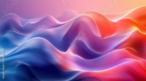 Fond d'écran abstrait fluide avec dégradés de couleurs vives et texture douce
