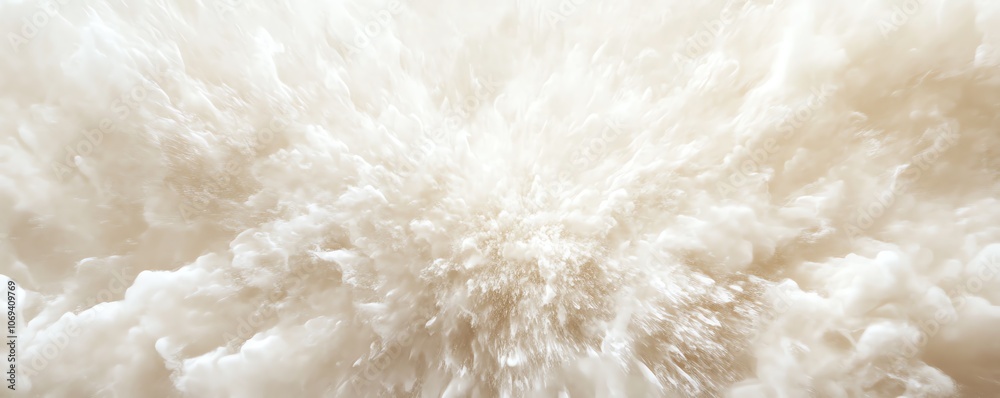 Nuage de poussière de sable blanc et beige pour une ambiance neutre inspirée de la plage.. Nuage de poussière de sable blanc et beige pour une ambiance neutre inspirée de la plage..