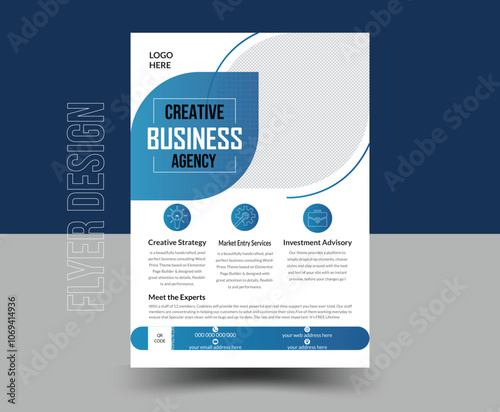 Corporate business  and digital marketing agency flyer design 