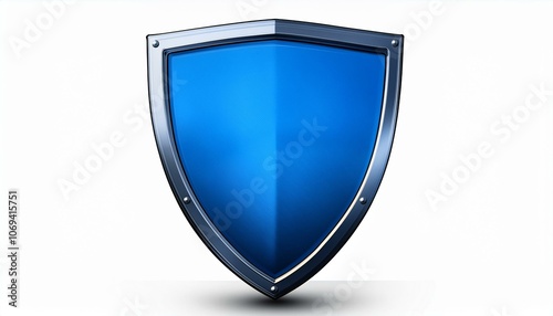 Free Download modern blue shield on White background PNG - GFXLoad
