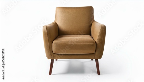 modern Armchair front view full length isolate on White background PNG